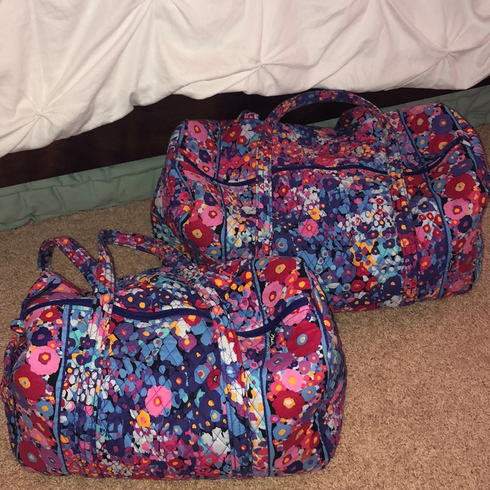 Vera Bradley travel duffel set